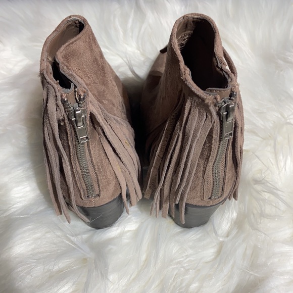 Charlotte Russe Taupe Fringe Bootie - Picture 5 of 6